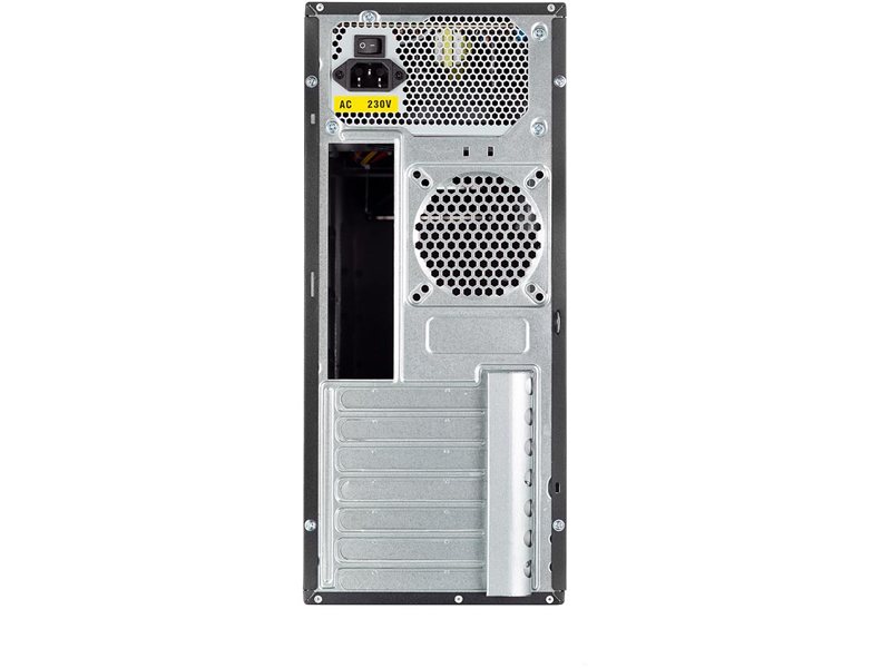 Корпус c блоком питания 450 Ватт/ Case Foxline FL-302, ATX, 2x5.25EXT, 1x3.5EXT, 4x3.5INT, 2xUSB2.0, HDA, w/o FAN, w/450W ATX PSU(80mm), w/1.2m EU pwr cord