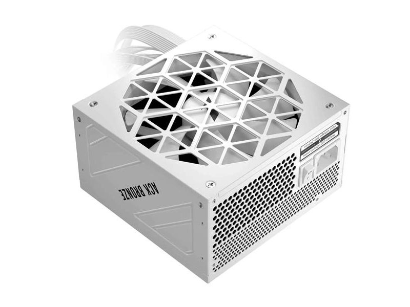 Блок питания 1STPLAYER ACK BRONZE 750W White / ATX 3.1, PCIe 5.1, APFC, 80 PLUS Bronze, Double Forward, full Teapo caps, 140mm fan, non-modular / HA-750AA2-WH