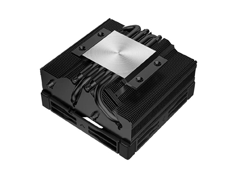 Cooler Deepcool AN400 BLACK LGA1700/1200/115X/AM5/AM4 низкопрофильный 52,5 mm TDP 150W, PWM, Fan 120mm