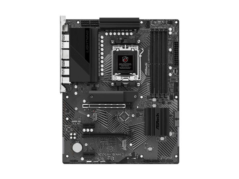 Материнская плата Asrock B650M PG LIGHTNING Socket AM5 AMD B650 4xDDR5 mATX AC`97 8ch(7.1) 2.5Gg RAID+HDMI+DP