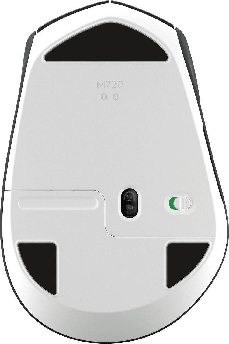 Мышь Logitech M720 Triathlon черный оптическая 1000dpi беспров. BT/Radio USB 6but (910-004794)