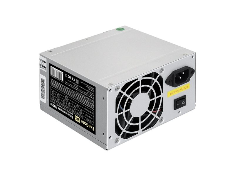 Exegate EX219182RUS / 251753 Блок питания 350W ATX-AB350 OEM, 8cm fan, 24+4pin, 2*SATA, 2*IDE