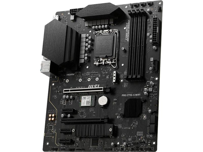 Материнская плата MB MSI INTEL Z790 s1700, 4xDDR5(256GB), HDMI 1.4/DP, 1xPCIe 5.0x16, 1xPCIe 3.0x16, 3xPCIe 3.0, 1xLAN (2.5GbE), Wi-Fi, BT, 4xSATA 6Gb/s, 2xM.2, 1xUSB-C, 4xUSB 3.2, 2xUSB 2.0, ATX