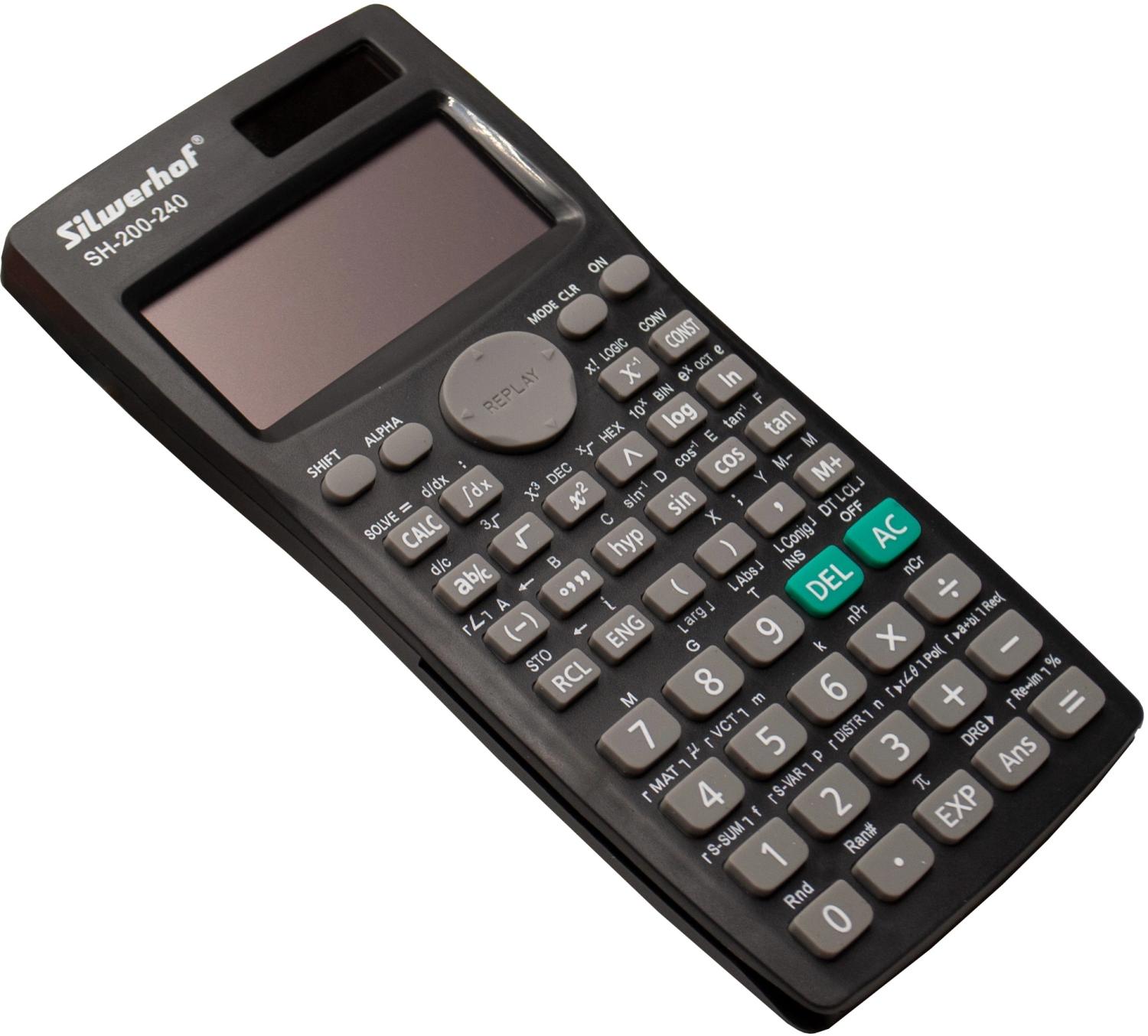 Калькулятор научный Silwerhof SH-200-240 черный 10-разр.