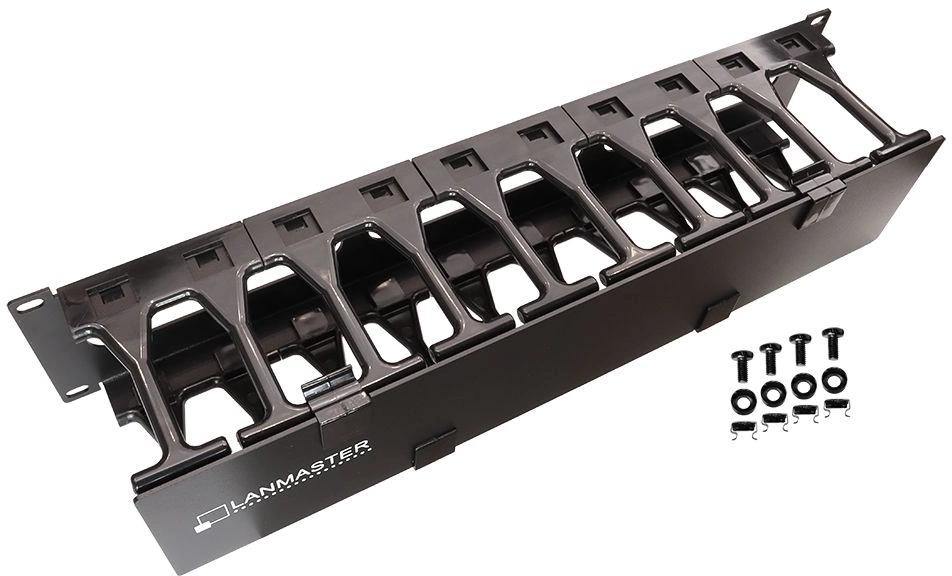 Кабельный органайзер Lanmaster LAN-ORG-PF/S-1U пальцы 1U шир.:19" глуб.:106мм