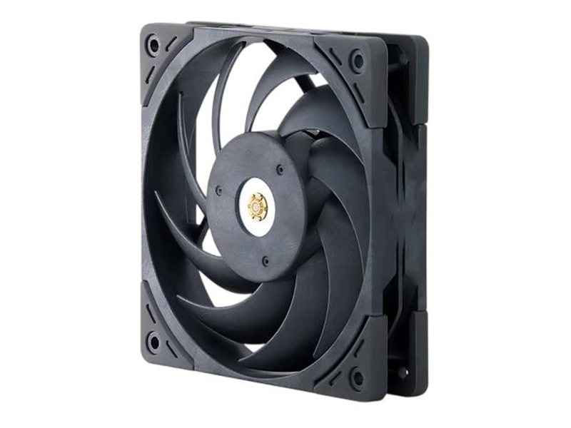Кулер для корпуса/ Case Cooler Scythe Grand Tornado 120 (120x120x26mm, 4-pin PWM, 63.25CFM, 23.37dBA, 2000RPM, Black)