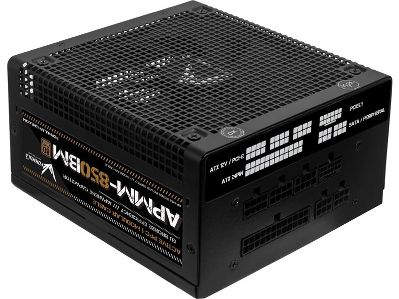 БП Formula APMM-850BM, 850W, Ret, ATX3.1/PCIe 5, 80+Bronze, Cabel Manag., Japanese Cap., 14cm fan