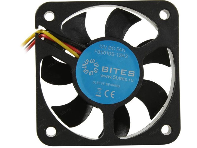 5bites Вентилятор FB5010S-12H3 50X10 / SLEEVE / 5500RPM / 3P