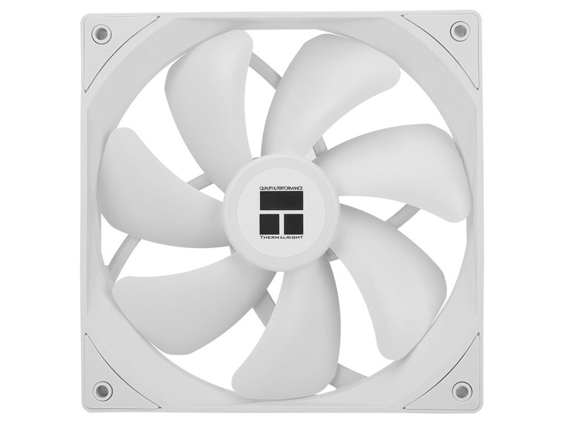 Кулер для корпуса/ Case Cooler Thermalright TL-C14CW (140x140x25mm, 4-pin PWM, 75.8CFM, 26.4dBA, 1500RPM, White)