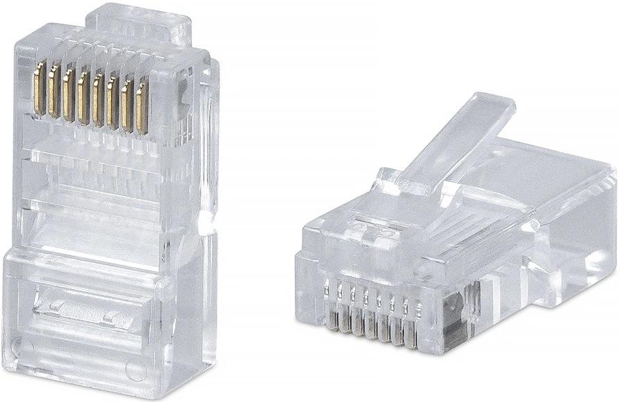 Коннектор Cabeus (8P8C-FC) UTP кат.5E RJ45 прозрачный