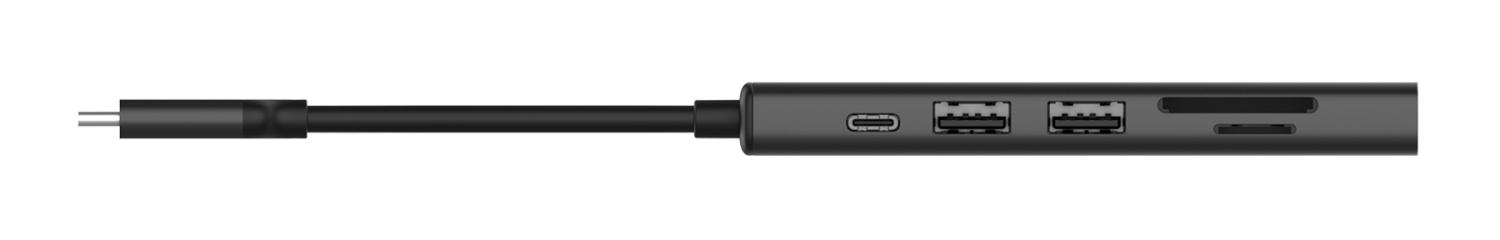 Разветвитель USB-C A4Tech DST-60C 2порт. серый