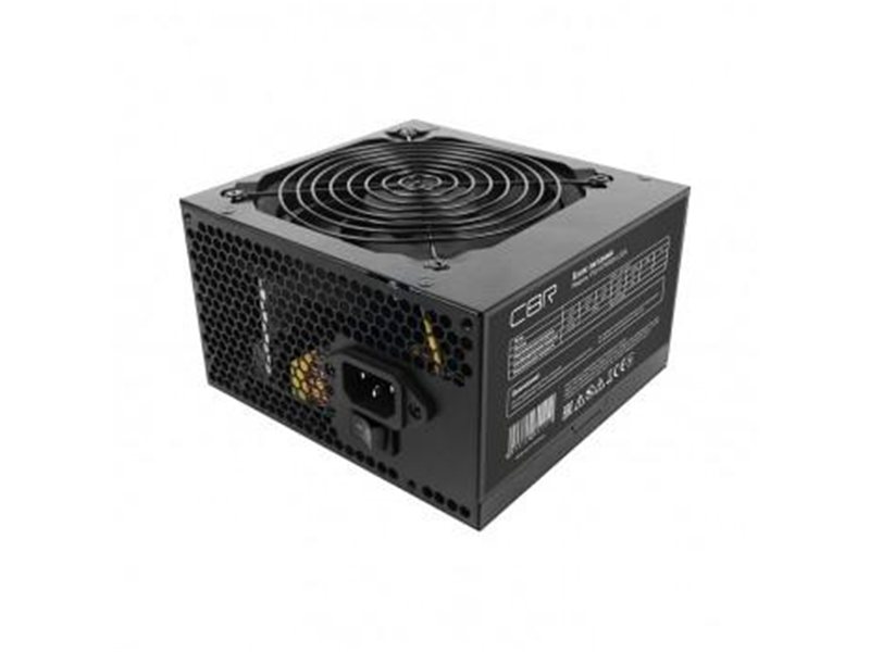 Блок питания CBR ATX 600W 80+ Bronze, DC-DC, APFC, 0.6mm, 24pin, 1*8-pin(4+4P), 2*6+2pin, 6*SATA, 4*IDE, 12cm fan, 1.5м кабель питания, черный [PSU-ATX600-12GM] BOX