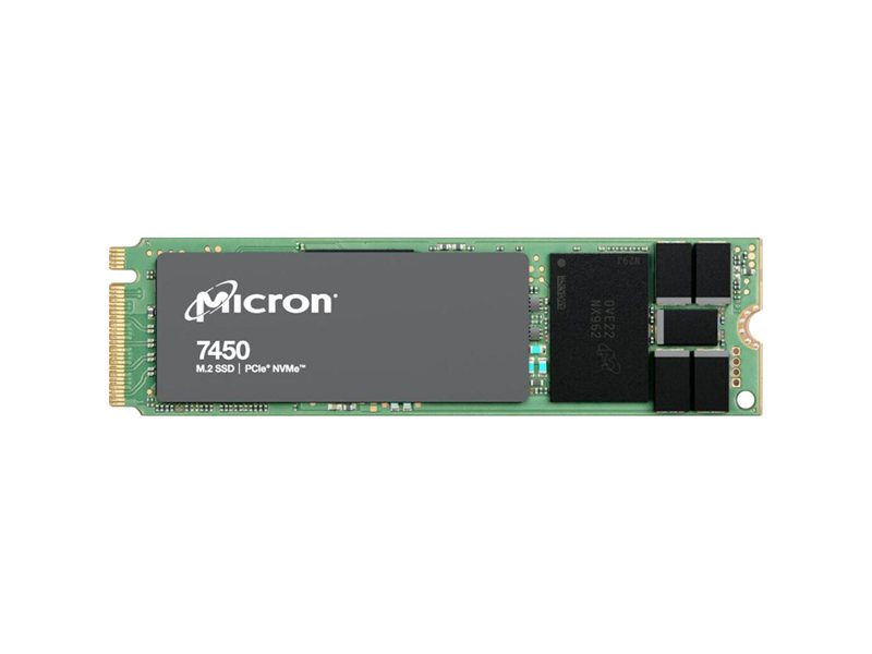 Твердотельный накопитель Micron 7450 PRO 480GB NVMe M.2 (22x80mm) PCIe 4.0 x4, R5000/W700MB/s 3D TLC 1DWPD 280K/40K IOPS 800TBW SSD Enterprise Solid State Drive, 1 year, OEM