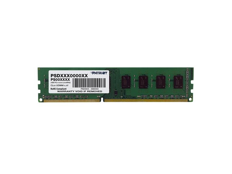 Память DDR3L 4GB 1600MHz Patriot PSD34G1600L81 Signature RTL PC3-12800 CL11 DIMM UDIMM 240-pin 1.35В single rank Ret