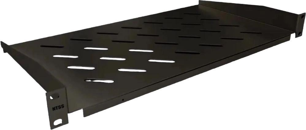 Полка стационарная NTSS NTSS-FF-250-BL 1U нагр.:20кг. 19" 250мм черный