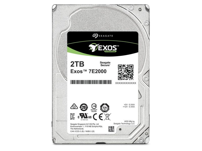 Жесткий диск Seagate Exos 7E2000 HDD 2,5" SATA 2Tb, 7200 rpm, 128Mb buffer, ST2000NX0253, 1 year