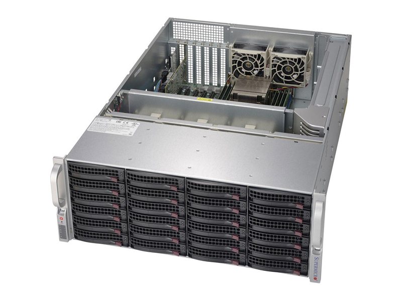 Корпус SuperMicro CSE-846BE1C-R1K23B 4U, SC846B w/ SAS3 Single Expander, 2x 1200W, Black (279111)
