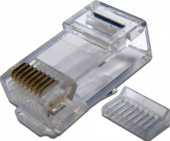 Коннектор Lanmaster (TWT-PL45-8P8C-V) кат.5E RJ45 прозрачный (упак.:100шт)