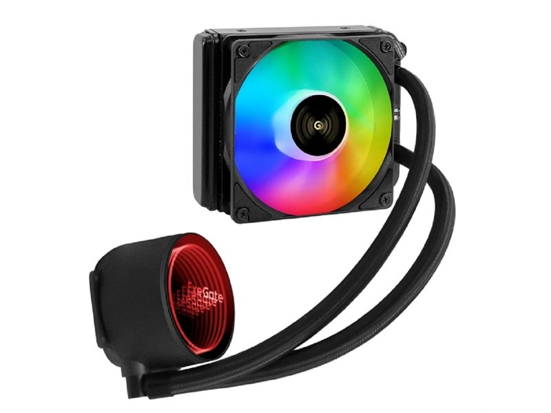 Exegate EX298720RUS Комплект водяного охлаждения ExeGate BlackWater-120V3.PWM.RGB (RGB подсветка, LGA2066/2011/1366/1150/1151/1155/1156/1200/1700/1851/AM4/AM5/FM1/FM2/FM2+/AM2/AM2+/AM3/AM3+, TDP 150W,