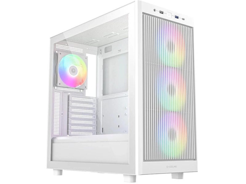 Case ID-Cooling WARE 510 ARGB White ATX/ win TG/ 4 fans/ Type C/ CPU 180mm/ GPU 380mm/ no PSU