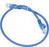 Патч-корд Lanmaster LAN-PC45/U5E-0.5-BL UTP RJ-45 вил.-вилка RJ-45 кат.5E 0.5м синий LSZH (уп.:1шт)