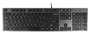Клавиатура A4Tech KV-300H серый/черный USB slim кабель 1.5м