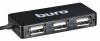 Разветвитель USB 2.0 Buro BU-HUB4-U2.0-Slim 4порт. черный