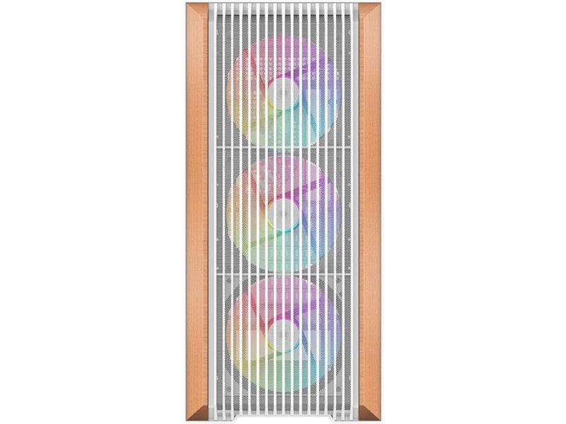 Корпус ПК без блока питания/ Case SAMA Z60 White, Midi-Tower, TG, 4x140mm ARGB, 2xUSB 3.0 + 1xUSB 3.1 Type-C, E-ATX, ATX, mATX, mITX White