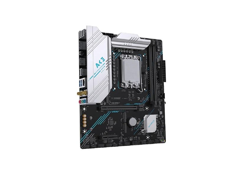 MAXSUN MS-B760M GAMING WIFI ACE D4 II (Socket 1700, mATX, 2*DDR4(64b), DP/HDMI, 2*SATA3, 3*M.2, 1xPCI-E x16 /1xPCI-E x1, 6*USB 2.0, 2*USB 3.2 GEN1, LAN 1*1G, Bluetooth, Wi-Fi 802.11ax, RTL)