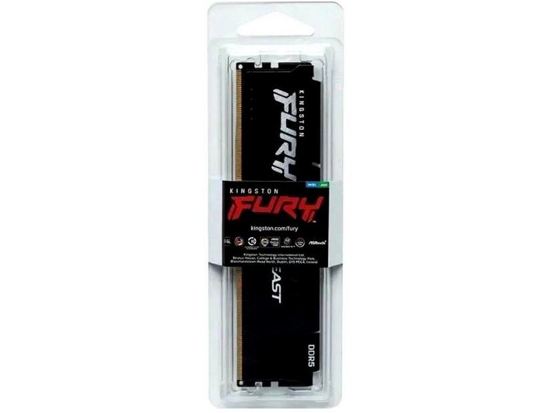 Память оперативная/ Kingston 16GB 6800MT/s DDR5 CL34 DIMM FURY Beast Black EXPO