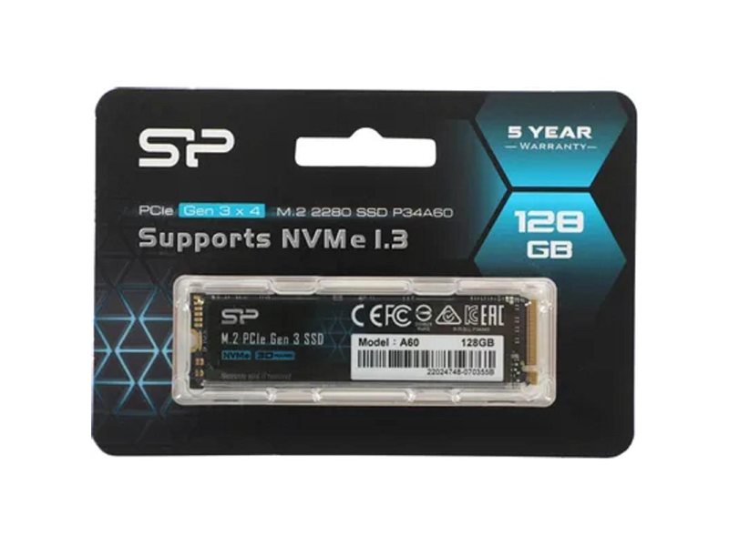 Silicon Power SSD 128Gb M.2 A60 SP128GBP34A60M28