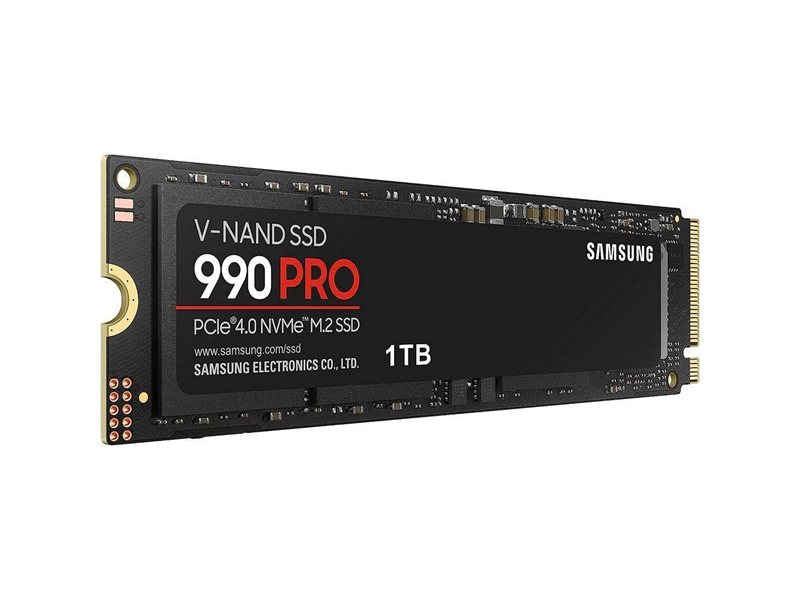 Твердотельный накопитель SSD Samsung 1TB M.2 2280 990 PRO MZ-V9P1T0B/AM PCI-E 4.0 x4, TLC 3D NAND