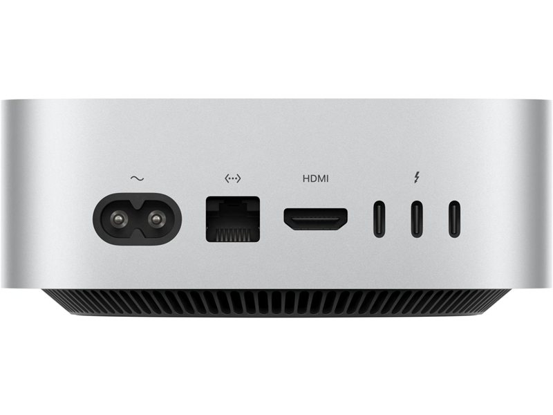 ПК Apple Mac mini A3238 M4 10 core (4.41) 16Gb SSD512Gb 10 core GPU macOS GbitEth WiFi BT серебристый (MU9E3LL/A)