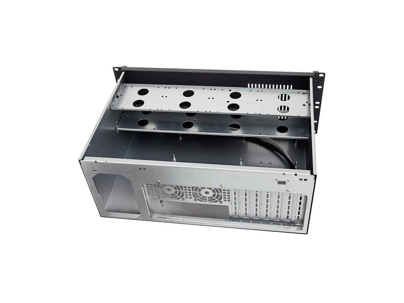 Exegate EX281235RUS Серверный корпус ExeGate Pro 4U300-08 <RM 19", высота 4U, глубина 300, без БП, USB>