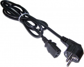 Шнур питания Lanmaster LAN-PP13/SHA-0.5-BK C13-Schuko проводник.:3x0.75мм2 0.5м 220В 10А черный