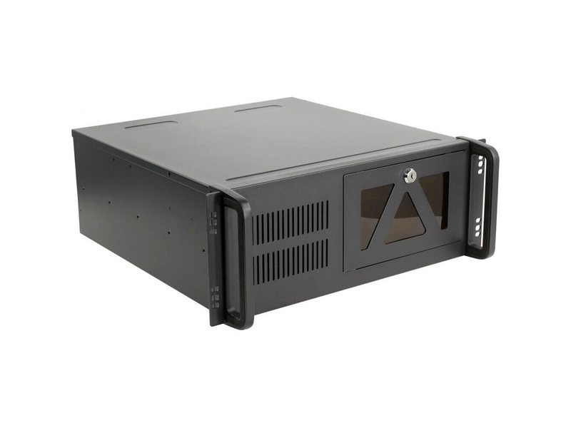 Procase B441-B-0 черный {4U глубина 450мм, внешн 2x5.25, 1x3.5, внутр 7xHDD, MB 12"x9,6", без Б/П PS2}