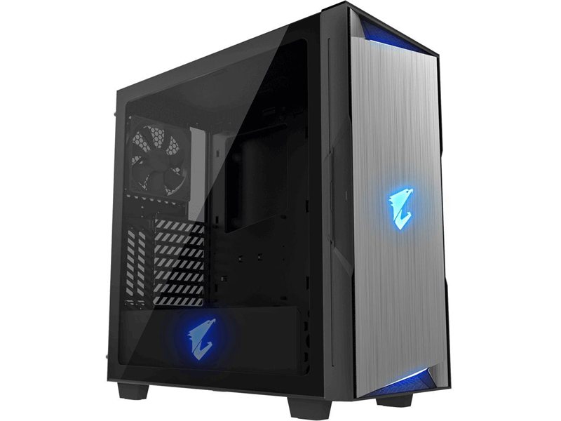 Корпус Gigabyte AORUS C300 Glass MidTower, ATX, USB-C x1, USB3.0 x2, Audio I/O, GPU:400mm, Black, TG (551223)