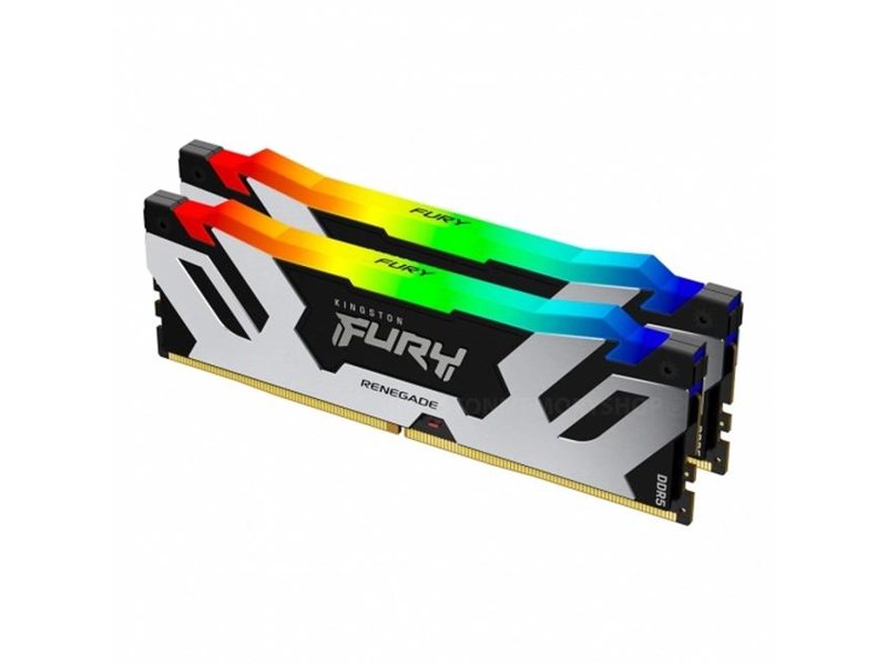 Память оперативная/ Kingston 96GB 6000MT/s DDR5 CL32 DIMM (Kit of 2) FURY Renegade RGB XMP