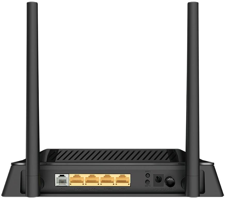Роутер беспроводной D-Link DSL-224 (DSL-224/R1A) N300 10/100BASE-TX черный
