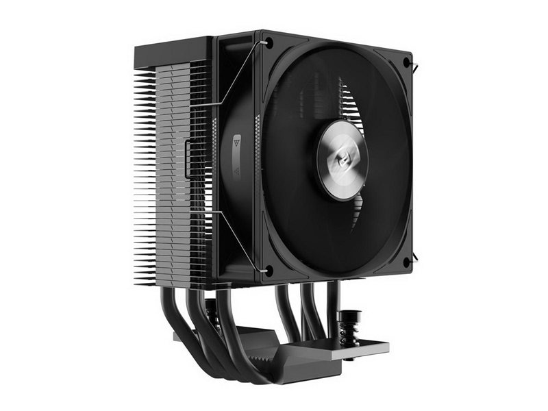 Кулер для процессора/ CPU Cooler PCCooler R400 (180W, 4-pin PWM, 133mm, Al/Cu, 4x6mm, 1x92mm, 40.94CFM, 30dBA, 2200RPM, S: 1851/1700/1200/115X, AM5/AM4, black)