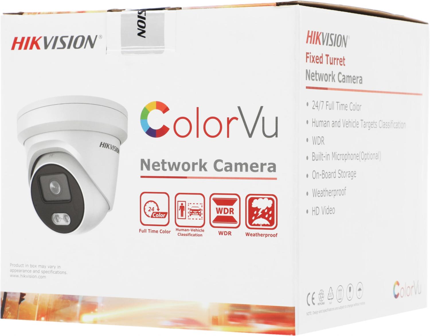 Камера видеонаблюдения IP Hikvision DS-2CD2347G2-LU(C)(2.8mm) 2.8-2.8мм цв. корп.:белый