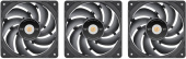 Вентилятор для корпуса Thermaltake Toughfan EX14 Pro Reverse 140х140x25 черный 4-pin 34.1дБ (упак.:3шт) (CL-F172-PL14BL-A) Ret