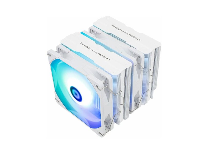 Thermalright Кулер Peerless Assassin 120 White ARGB LGA115X/1200/1700/AM4/AM5 (Dual Tower, 2x120mm ARGB PWM Fan, медное основание, 6 тепл. трубок 6мм) / TRPA120AW