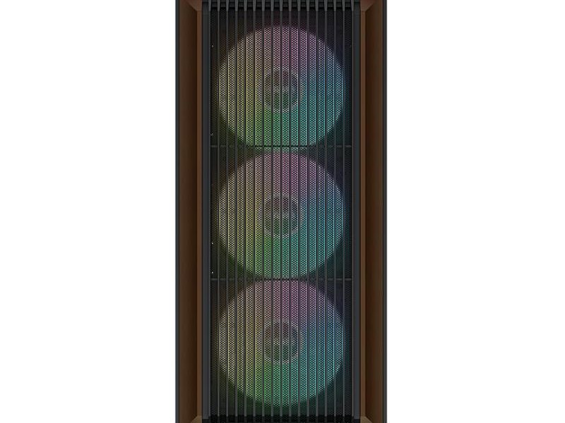Корпус ПК без блока питания/ Case SAMA Z60 Black, Midi-Tower, TG, 4x140mm ARGB, 2xUSB 3.0 + 1xUSB 3.1 Type-C, E-ATX, ATX, mATX, mITX Black