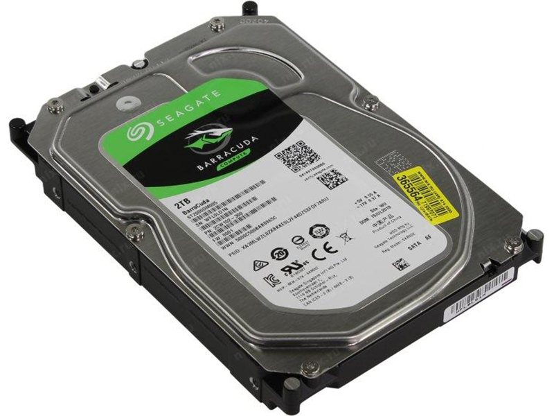 Жесткий диск/ HDD Seagate SATA3 2Tb Barracuda 5400 256Mb 1 year warranty