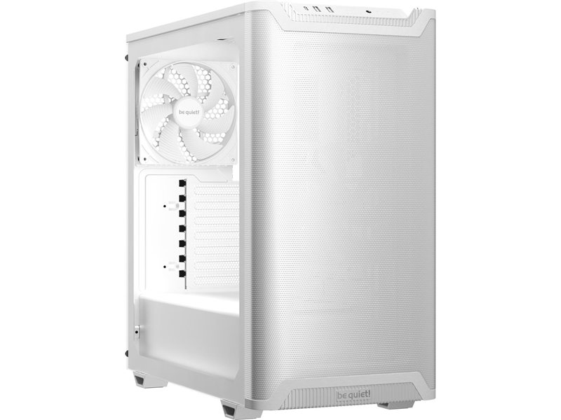 Корпус ПК без блока питания/ Case be quiet! PURE BASE 501 Airflow Window, Midi-Tower, TG, 2x140mm, 2xUSB-A 3.2, 1xUSB 3.2 Type-C, ATX, mATX, mITX White