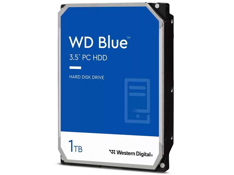 Жесткий диск Western Digital Blue HDD 3.5" SATA 1TB, 5400 rpm, 64MB buffer, WD10EARZ, 1 year
