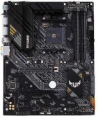 Материнская плата ASUS TUF GAMING B550-PLUS,  Socket AM4, B550, 4*DDR4, HDMI+DP, CrossFireX, SATA3 + RAID, Audio, 2,5Gb LAN, USB 3.2*8, USB 2.0*6, COM*1 header (w/o cable) ATX ; 90MB14G0-M0EAY0