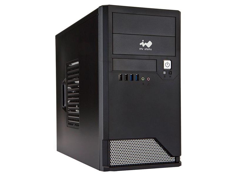 корпус Mini Tower InWin EMR048 Black __________  U2.0*2+U3.0*2+A(HD)  mATX (без блока питания)