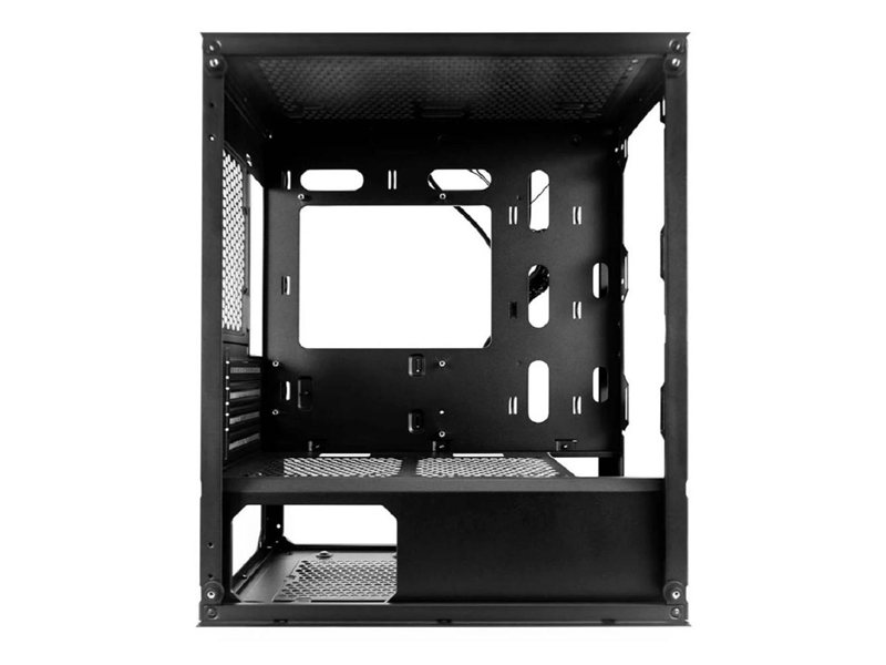 1STPLAYER Корпус TRILOBITE T3-G Black / mATX, TG / 4x 120mm LED fans inc. / T3-G-BK-4F1
